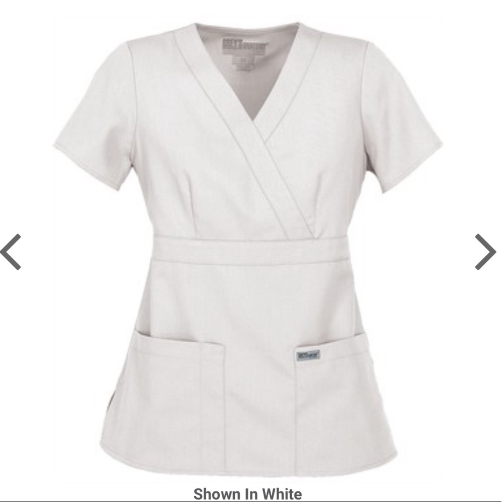 Greys anatomy women’s modern fit mock wrap top